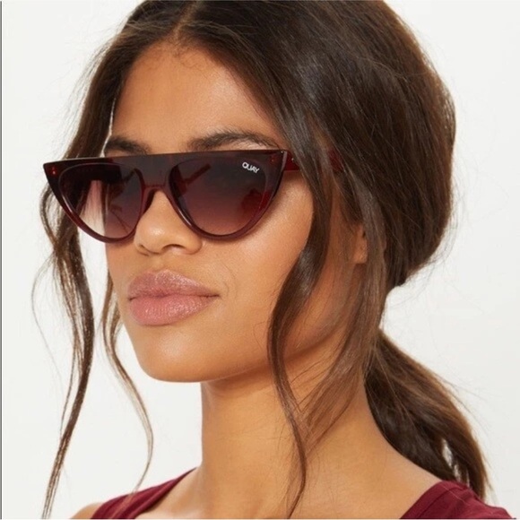 Quay Australia Run Away Cat Eye Sunglasses R2933 - Picture 1 of 8